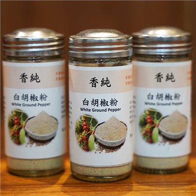 白胡椒粉（上班日皆可現場取貨，馬來西亞進口，香醇，每罐40公克，特價105元）